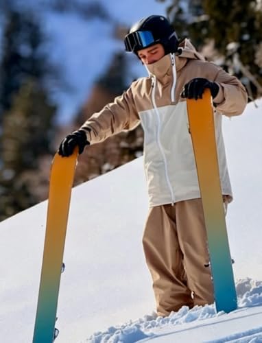 GSOU SNOW Mens Womens Baggy Snowboard Jacket Asym-Zip Ski Jacket