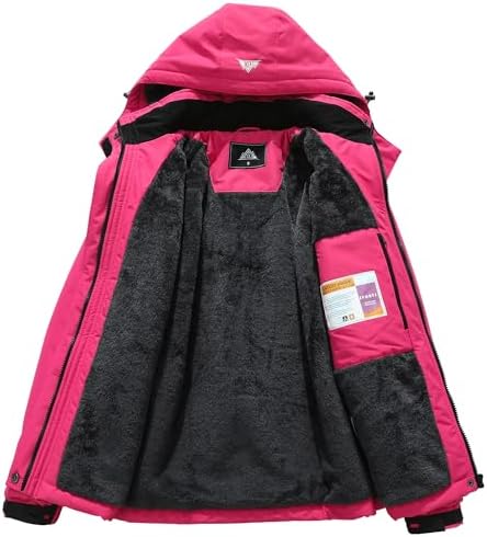 MOERDENG Women's Waterproof Warm Ski Coat Windproof Outdoor Winter Jacket