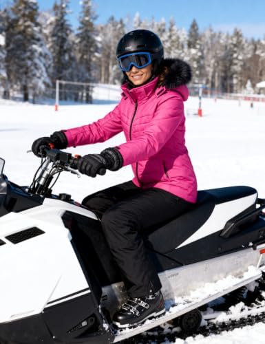 Women's Ski Jacket Waterproof Warm Puffer Thick Hooded Winter Coat