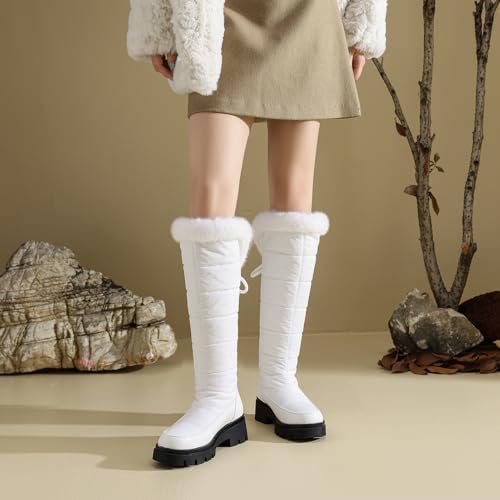 Women's Snow Boots Knee High Warm Winter Shoes