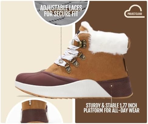 Project Cloud Waterproof Snow Boots for Women Fall Shoes for Women 2026