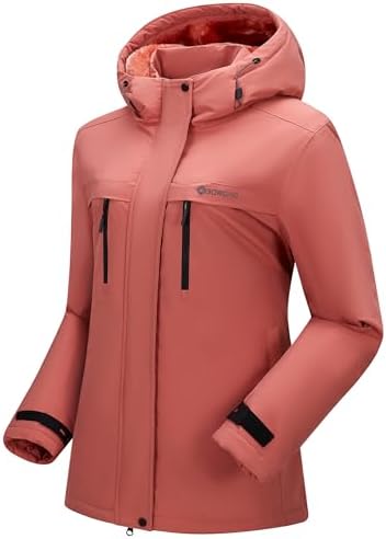 Women's Waterproof Snow Ski Jacket Warm Winter Coat Insulated Snowboarding Jacket Softshell Hiking Jacket