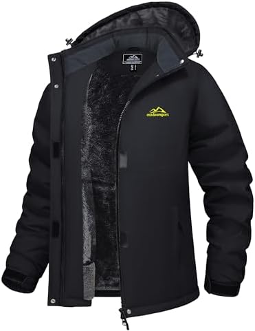 MAGCOMSEN Women's Winter Coats Waterproof Ski Snow Warm Fleece Lined Jacket