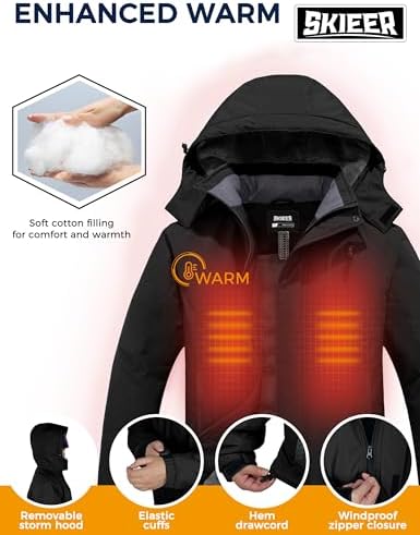 Men's Ski Jacket Windproof Waterproof Rain Coat Snow Winter Jacket