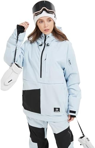 SNOWVERB Women Men Baggy Snow Ski Coat & Snowboard Jacket for Snowsports