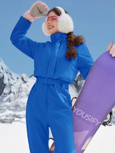 Womens Onesie Ski Suit Insulated Jumpsuit Winter Outdoor Snowsuits