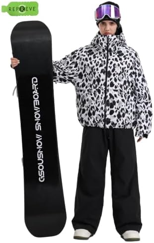 GSOU SNOW Womens Snowboard Jacket Baggy Ski Jacket Waterproof Snow Coat