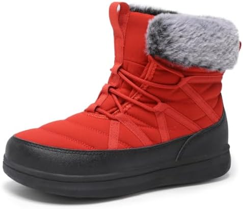 LeIsfIt Women's Winter Boots Faux Fur Lined Warm Ankle Booties