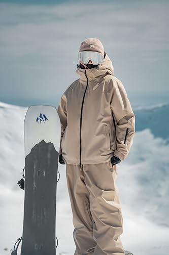 GSOU SNOW Mens Womens Snow Ski Jacket Baggy Snowboard Waterproof Insulated