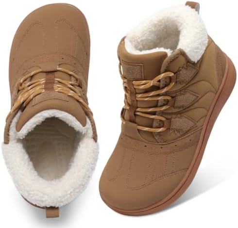 BARERUN Womens Waterproof Winter Snow Boots Lightweight Warm Ankle Booties