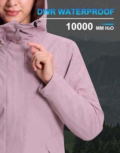 Pioneer Camp Women's Winter Coats Waterproof Ski Snow Fleece Lined Jacket
