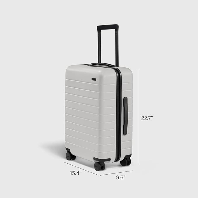 Away Bigger Carry-On Luggage、軽量ハードサイド大型スーツケース、スピナーホイール、TSAロック、航空会社承認済み、クラウドグレー