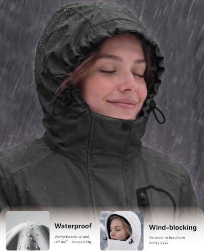 Women Winter Essential Coat Waterproof Windbreaker Ski Jacket