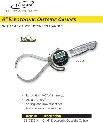 Digital Outside Caliper inch/Metric/Friction (35-OD6-H)