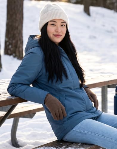 Pioneer Camp Women's Winter Coats Waterproof Ski Snow Fleece Lined Jacket