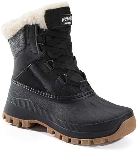 KOLILI Womens Winter Snow Boots Waterproof Warm Duck Walking Boots