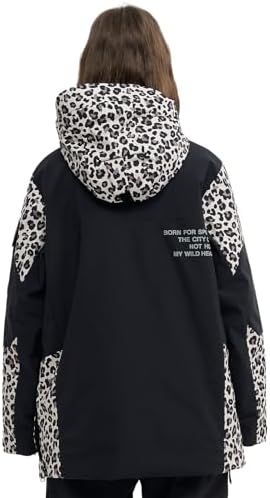 Womens Mens Snowboard jacket Baggy Ski Pullover Hoodie