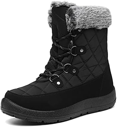 Women's Waterproof Winter Snow Boots Warm Insulation Outdoor Cold Weather Boot for Women Lightweight Fur Lined Non Slip