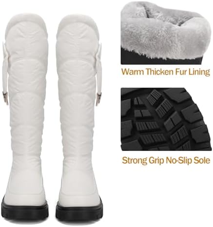 Women's Snow Boots Knee High Warm Winter Shoes