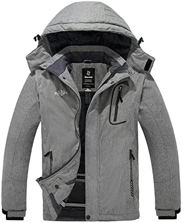 Wantdo Men's Ski Jacket Waterproof Warm Winter Snow Coat Snowboard Jacket