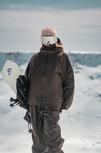 GSOU SNOW Mens Womens Snow Ski Jacket Baggy Snowboard Waterproof Insulated