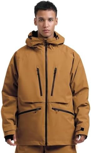 GSOU SNOW Snowboard Jacket Mens Womens Ski Jacket Baggy Snow Hoodie Coat