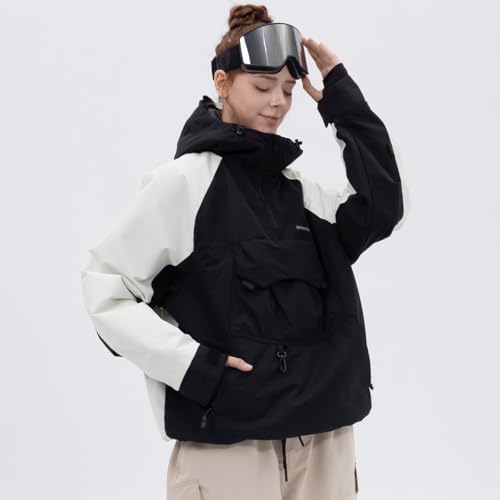 SNOWVERB Baggy Fit Ski Snowboard Coats Snow Anorak Jacket for Men and Women
