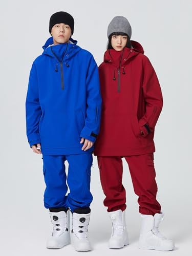SEARIPE Women Ski Jacket and Pants Set Couples Windproof Ski Suits Mens Waterproof Two Piece Snowsuits for Winter Sports