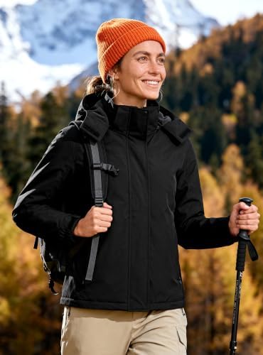 Wantdo Women's Ski Jacket Waterproof Warm Winter Coat Snow Snowboard Jacket