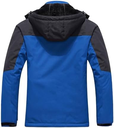 wantdo Men's Softshell Waterproof Polar Fleece Breathable Climbing Ski Coat