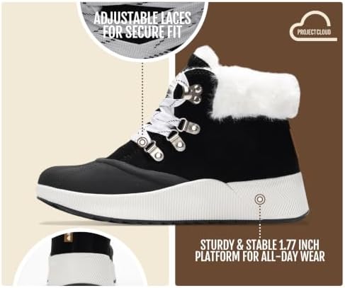 Project Cloud Waterproof Snow Boots for Women Fall Shoes for Women 2026