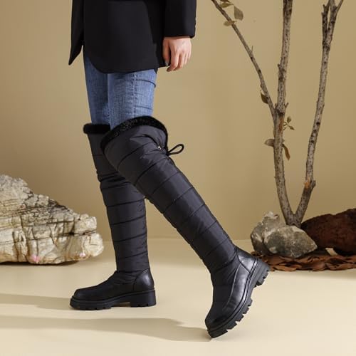 Women's Snow Boots Knee High Warm Winter Shoes