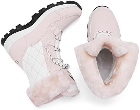 EARLDE Women's Snow Boots Waterproof Mid-Calf Winter Boots