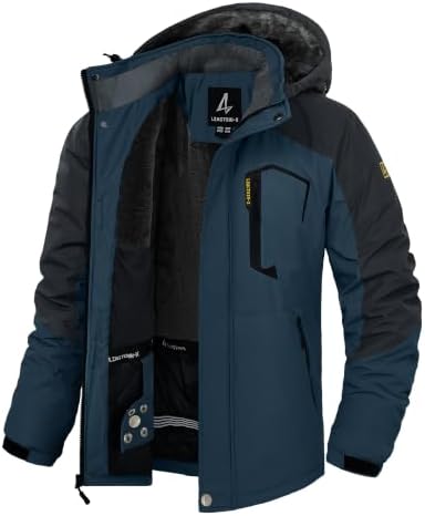 Mens Winter Jacket Ski Snow Waterproof Puffer Parka Coats