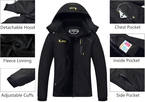 MOERDENG Women's Ski Jacket Warm Winter Coat Snowboarding Jacket