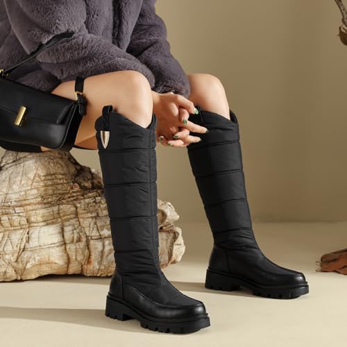 Women's Snow Boots Knee High Warm Winter Shoes