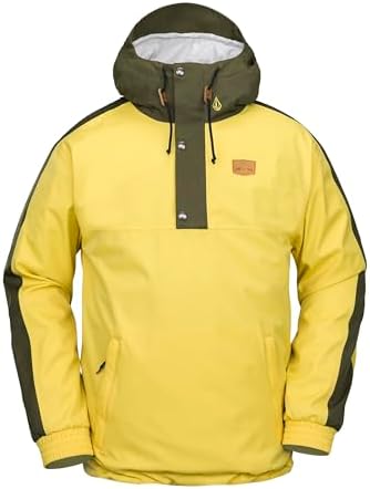 Volcom Men's Arthur Longo 20k Pullover Anarok Hooded Snowboard Jacket