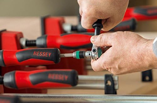 Bessey - K-BODY REVOlution 12" Parallel Clamps with Composite Plastic Handle and 3-3/4-In. Throat Depth - 2-Pack