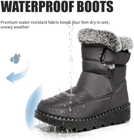 WYGRQBN Women's Winter Snow Boots Waterproof Non Slip Warm