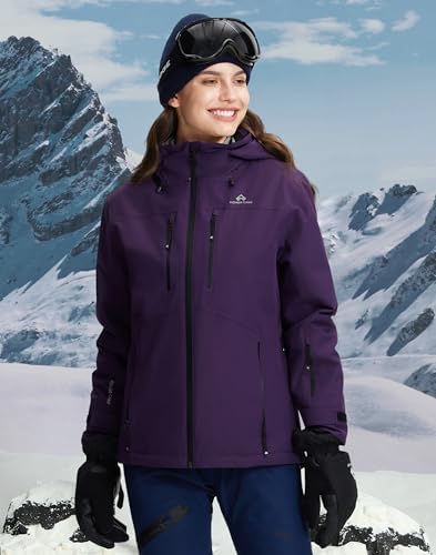 Pionner Camp Women's Ski Jacket 15k Waterproof Insulated Winter Snow Coat Rain Jacket for Skiing Snowboarding Hiking