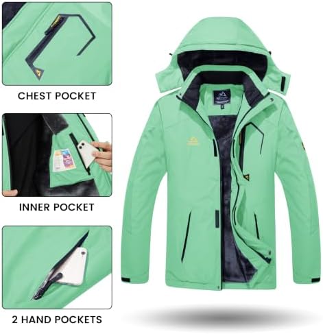 TACVASEN Men's Winter Skiing Jackets Waterproof Thermal Snowboard Coats