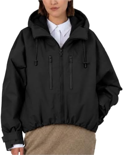 PUFFIT Women's Waterproof Ski Jacket, Fleece Lined Winter Coats windbreaker