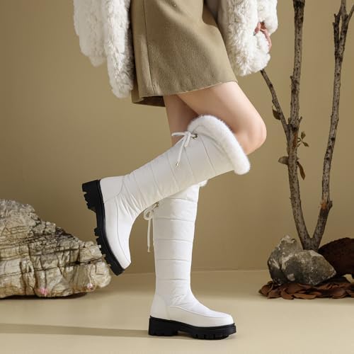 Women's Snow Boots Knee High Warm Winter Shoes