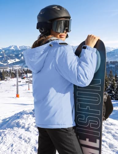 TACVASEN Women's Winter Coats Waterproof Snow Ski Jacket Warm Fleece