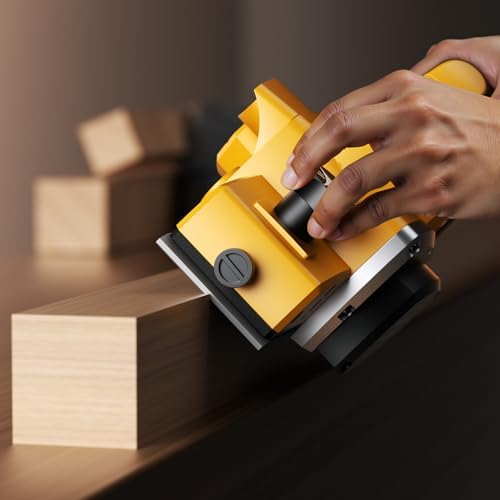Electric Hand Planer Compatible with Dewalt 20V Battery 3-1/4" Wid 2mm Dep
