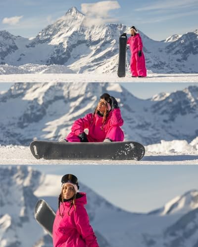 GSOU SNOW Women's Ski Jacket Baggy Snowboard Jackets Hooded Coat