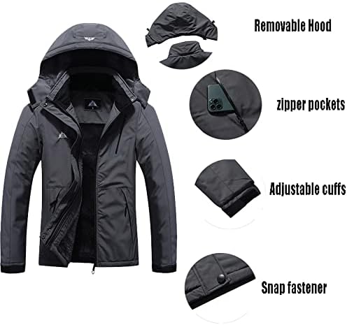 MOERDENG Women's Waterproof Warm Ski Coat Windproof Outdoor Winter Jacket