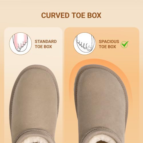DREAM PAIRS Women's Winter Snow Boots - Classic Ankle Boots