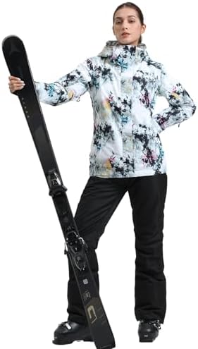 GSOU SNOW Women's Ski Jacket and Pants Set Snowboard Suit Waterproof