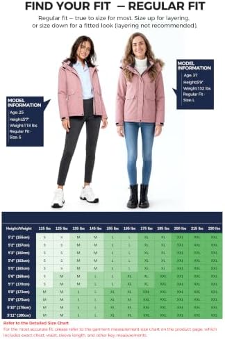wantdo Women's Waterproof Ski Jacket Warm Fleece Lined Snow Winter Coat